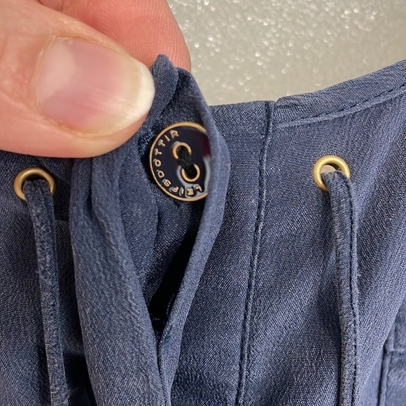 Leifsdottir Blue Ruched Sleeveless Cocktail Dress - Picture 5 of 10